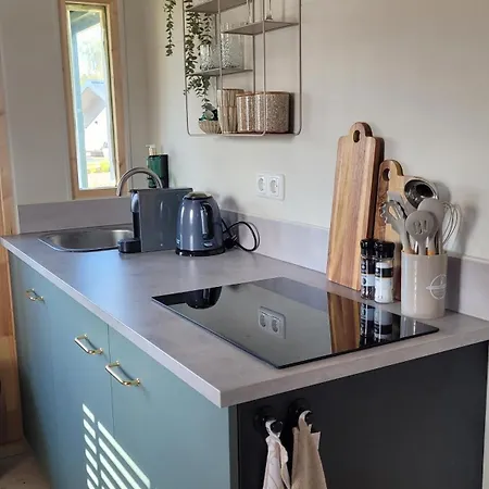 בית נופש Boholodges 2 Pers Met Prive Hottub *